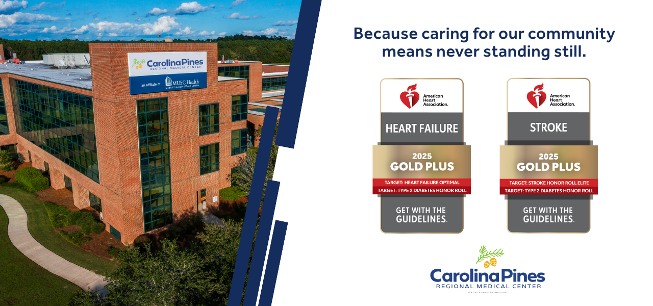 carolina pines recognized for outstanding care in heart and stroke