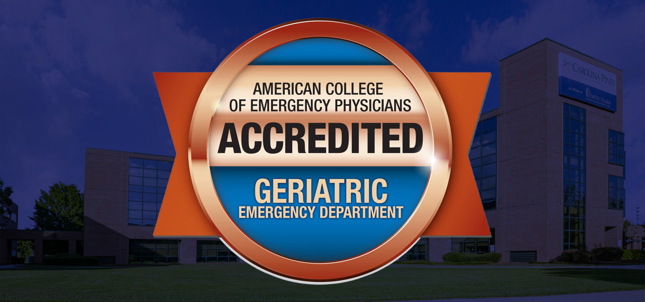Bronze Seal commemorating Accreditation in the American College of Emergency Physicians for Geriatrics