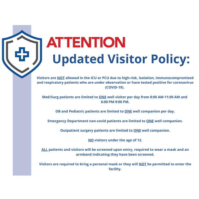 Updated Visitor Policy